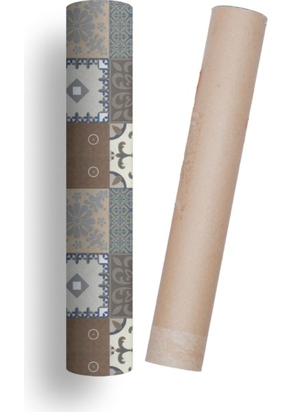 Mutfak Tezgah Arası Kendinden Yapışkanlı Folyo Kaplama Kahverengi 60 cm x 100 cm fırsatları