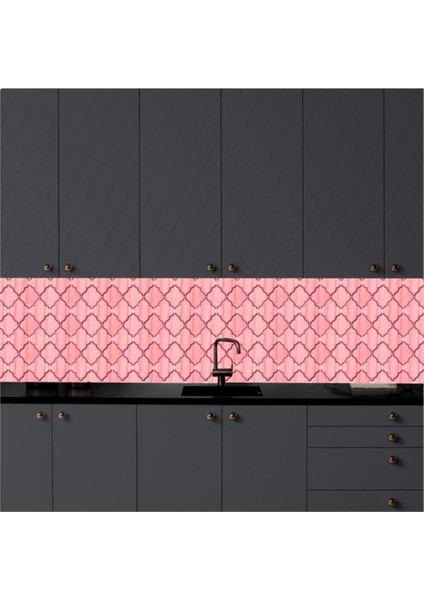Mutfak Tezgah Arası Kendinden Yapışkanlı Folyo Kaplama Taş Desen Geometrik 60 cm x 100 cm