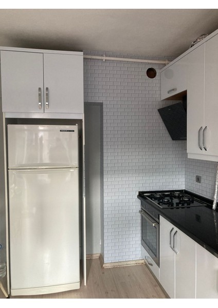 Mutfak Fayans Desen Kendinden Yapışkanlı Tezgah Arası Folyo 60 cm x 100 cm