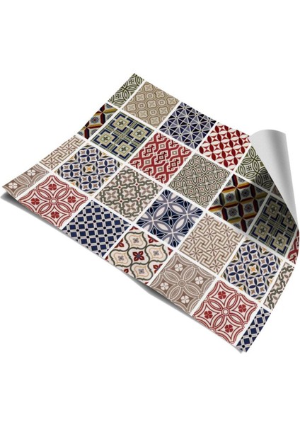 Mutfak Tezgah Arası Kendinden Yapışkanlı Folyo Kaplama Taş Desen 60 cm x 100 cm