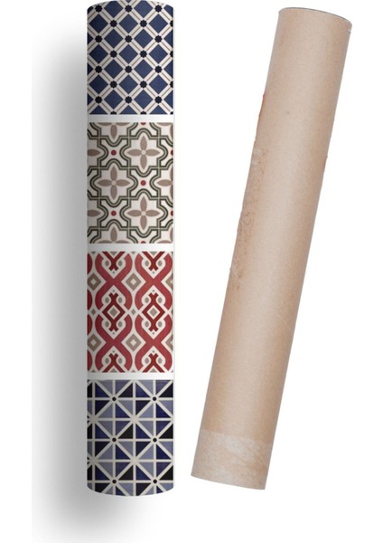 Mutfak Tezgah Arası Kendinden Yapışkanlı Folyo Kaplama Taş Desen 60 cm x 100 cm