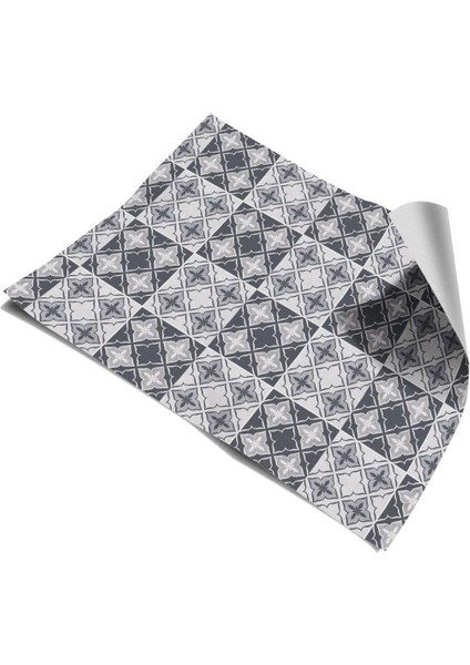 Mutfak Tezgah Arası Kendinden Yapışkanlı Folyo Kaplama Gri Taş 60 cm x 100 cm