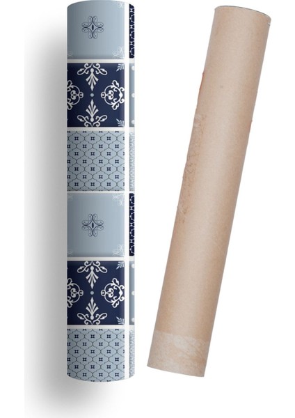 Mutfak Tezgah Arası Kendinden Yapışkanlı Folyo Mavi Mozaik Desen 60 cm x 100 cm fırsatları