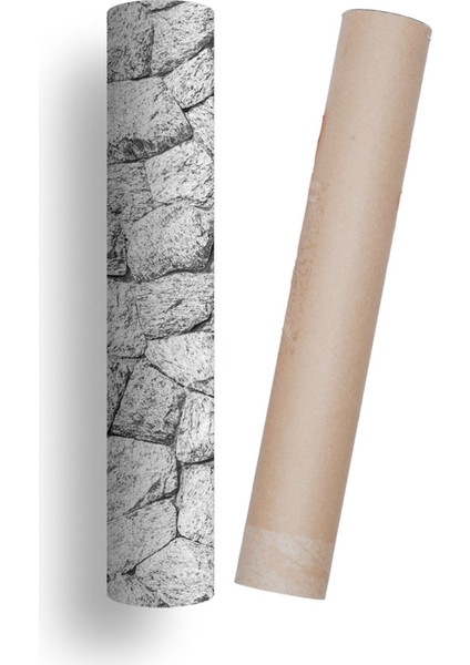 Mutfak Tezgah Arası Kendinden Yapışkanlı Folyo Gri Taş Desen 60 cm x 100 cm fırsatları