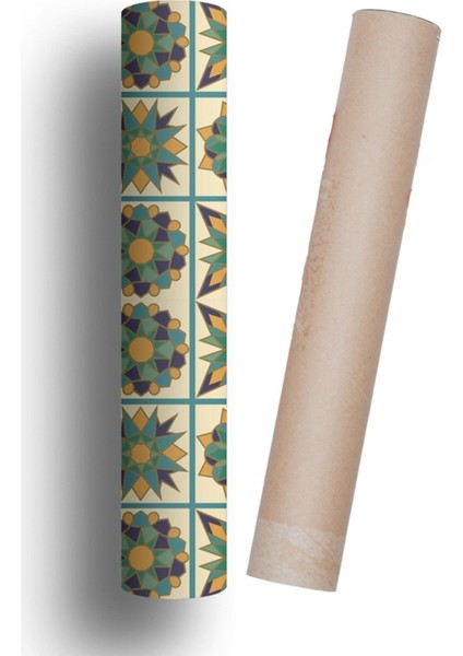 Mutfak Tezgah Arası Kendinden Yapışkanlı Folyo Kaplama Yeşil Renk 60 cm x 100 cm