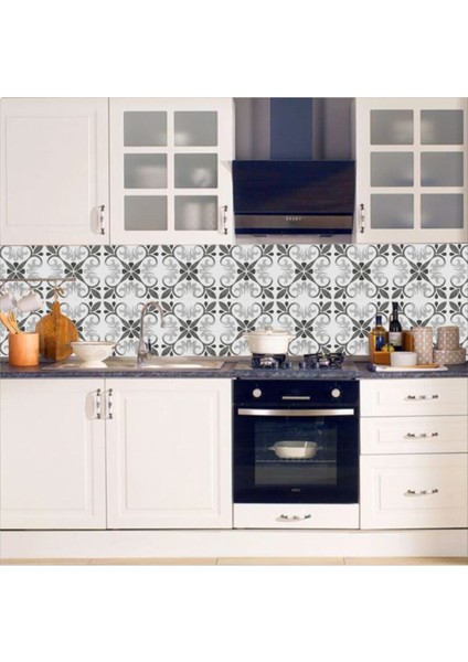 Mutfak Tezgah Arası Kendinden Yapışkanlı Folyo Kaplama Eskitme Taş Desen 60 cm x 100 cm