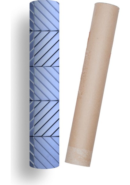 Mutfak Tezgah Arası Kendinden Yapışkanlı Folyo Kaplama Taş Desen Mavi Tonu 60 cm x 100 cm