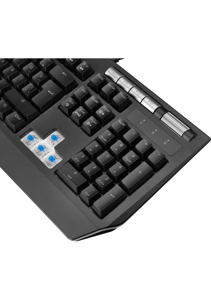 KB-R105 EXHERO Full RGB Ledli Outemu Blue Switch 5 Makro Tuşlu Gaming Klavye