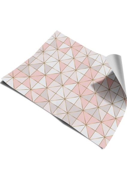 Mutfak Tezgah Arası Kendinden Yapışkanlı Folyo Pembe Gri Kaplama 60 cm x 100 cm fırsatları