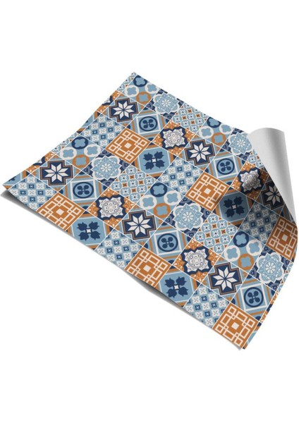 Mutfak Tezgah Arası Kendinden Yapışkanlı Folyo Kaplama Otantik Desen 60 cm x 100 cm