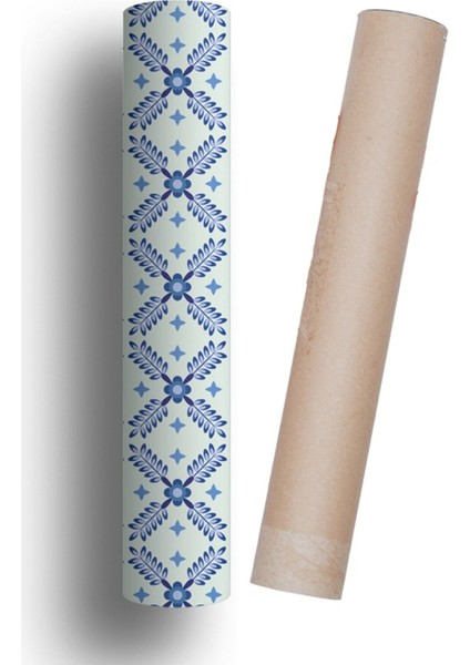 Mutfak Tezgah Arası Kendinden Yapışkanlı Folyo Kaplama Mavi 60 cm x 100 cm