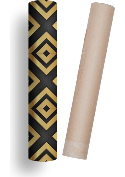 Mutfak Tezgah Arası Kendindenyapışkanlı Folyo Siyah Sarı Desen Taş 60 cm x 100 cm fırsatları