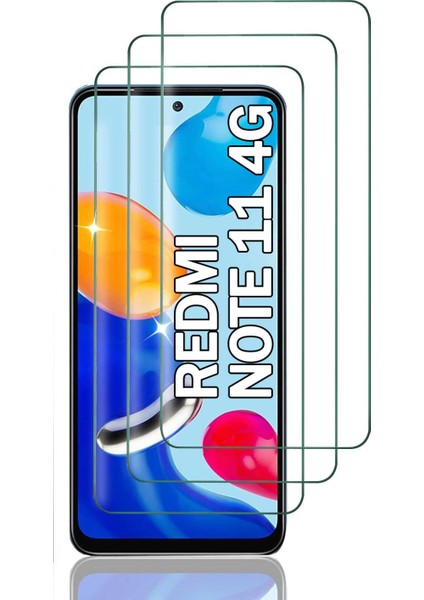 Xiaomi Redmi Note 11 / 11S Temperli Cam Ekran Koruyucu 9H Ultra Koruma (3 Adet)