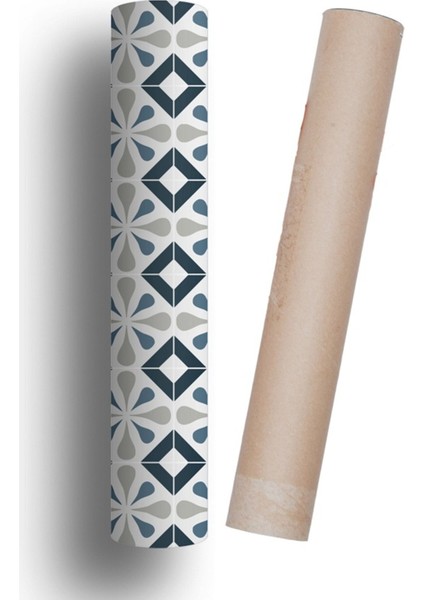 Tezgah Arası Mutfak Kendinden Yapışkanlı Folyo Kaplama Fayans Desen 60 cm x 100 cm