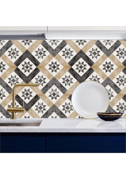 Mutfak Tezgah Arası Kendinden Yapışkanlı Folyo Kaplama Eskitme Desen 60 cm x 100 cm