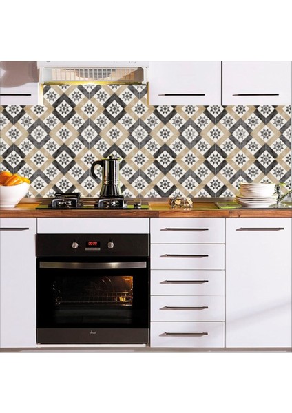 Mutfak Tezgah Arası Kendinden Yapışkanlı Folyo Kaplama Eskitme Desen 60 cm x 100 cm fiyatları