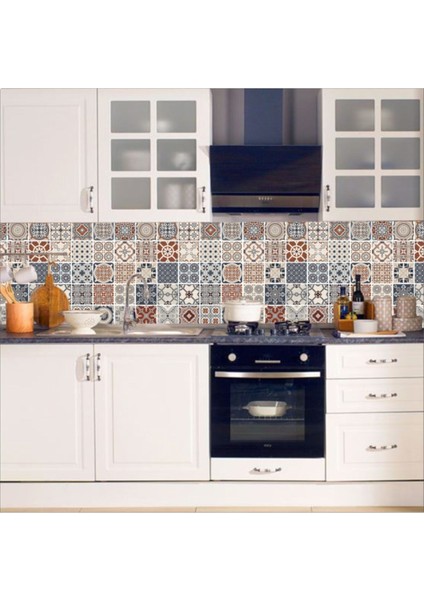 Mutfak Tezgah Arası Kendinden Yapışkanlı Folyo Kaplama Eskitme Taş Desen 60 cm x 100 cm fiyatları