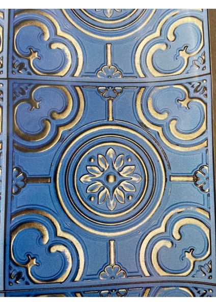 Mutfak Tezgah Arası Folyo Kaplama Taş Desen Mavi 60 cm x 100 cm indirimleri