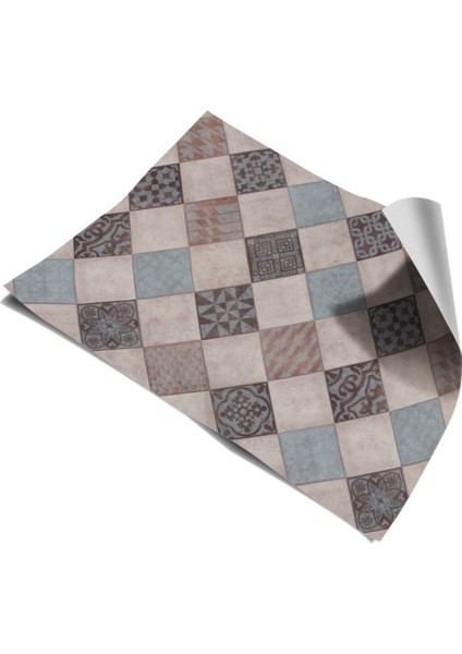 Mutfak Tezgah Arası Kendinden Yapışkanlı Folyo Kaplama Taş Desen 60 cm x 100 cm