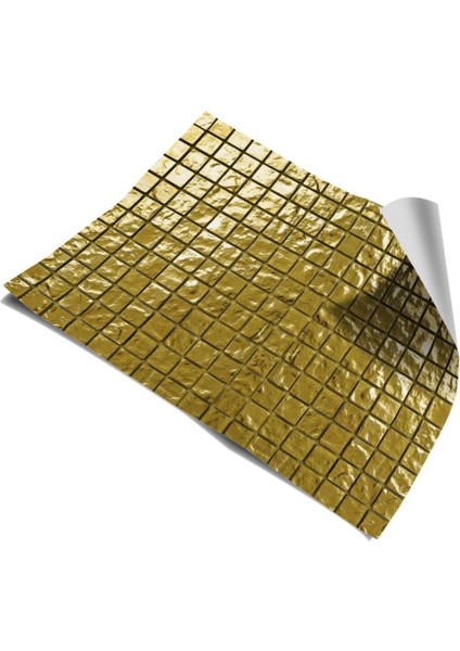 Mutfak Tezgah Arası Kendinden Yapışkanlı Folyo Kaplama Mozaik Desen 60 cm x 100 cm