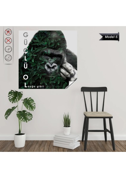 Statik Tutunma Özellikli Tablo - Poster Motivasyon (Model- 5) 72 cm x 72 cm 13