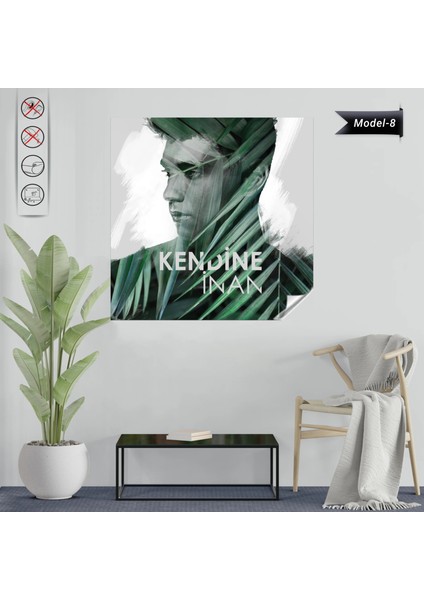Statik Tutunma Özellikli Tablo - Poster Motivasyon (Model- 8) 72 cm x 72 cm 13