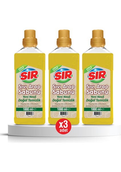 Sıvı Arap Sabunu 1000 ml 3'lü