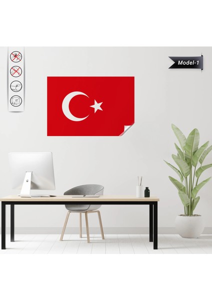 Türk Bayrağı (Model-1) 50 cm X75 cm 13