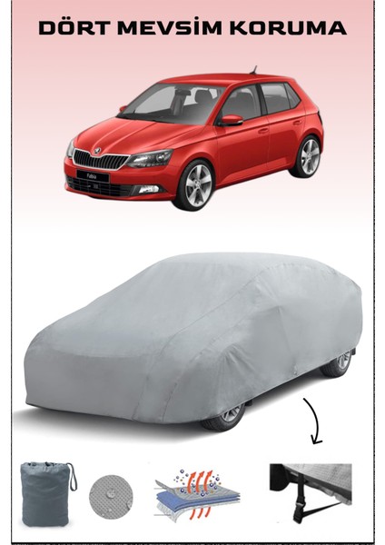 Skoda Fabia Branda Lüx Kalite Oto Brandası, araba Çadırı Hatchback Branda