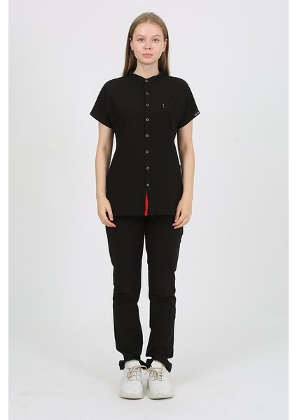 Freesia Hakim Yaka Siyah Uniforma (Likralı) Xs - Takım - Hayır Isim Yazılmasın fiyatları