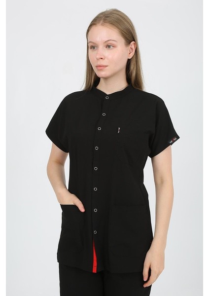 Freesia Hakim Yaka Siyah Uniforma (Likralı) Xs - Takım - Hayır Isim Yazılmasın indirimleri