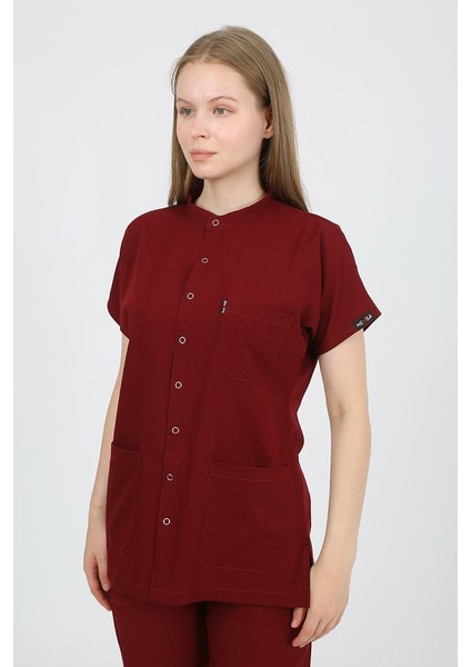 Freesia Hakim Yaka Bordo Uniforma (Likralı) S - Takım - Hayır Isim Yazılmasın indirimleri
