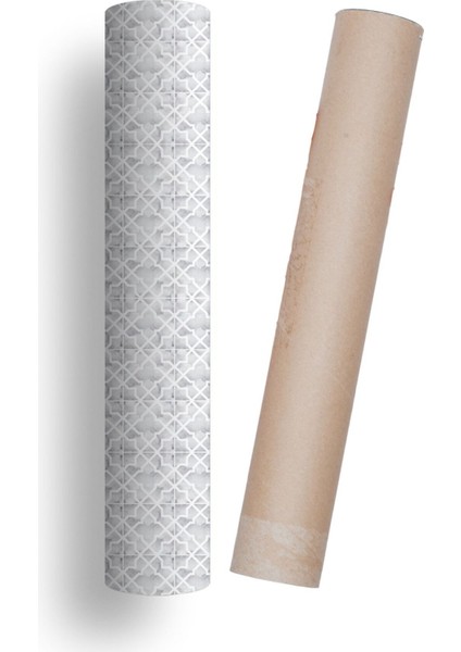 Mutfak Tezgah Arası Kendinden Yapışkanlı Folyo Kaplama Mermer Desen Geometrik 60 cm x 100 cm