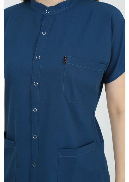 Freesia Hakim Yaka Petrol Mavi Unisex Uniforma (Likralı) M - Takım - Hayır Isim Yazılmasın indirimleri