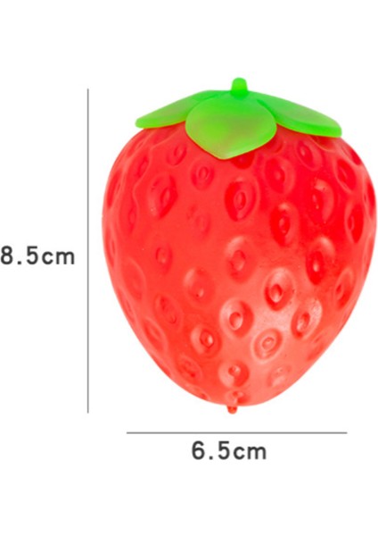 Sevimli Çilek Sıkma Meyve Yavaş Toparlanma Dekompresyon Çilek Topu Çocuk Dekompresyon Artefakt Oyuncak (Ikili Paket) (Yurt Dışından)