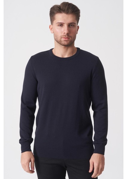 Rio De Janeiro WTRK1000 O Yaka Slim Fit Pamuklu Triko Laci