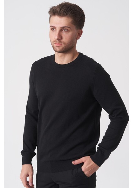 Rio De Janeiro WTRK1000 O Yaka Slim Fit Pamuklu Triko Siyah fiyatları