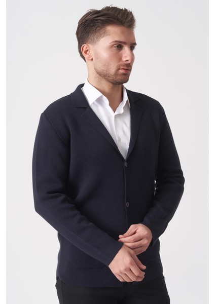 São Paulo 1112 Pike Örgü Slim Fit Pamuklu Triko Siyah modelleri