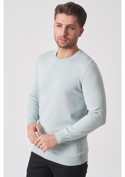 Rio De Janeiro WTRK1000 O Yaka Slim Fit Pamuklu Triko B.mavi fiyatları