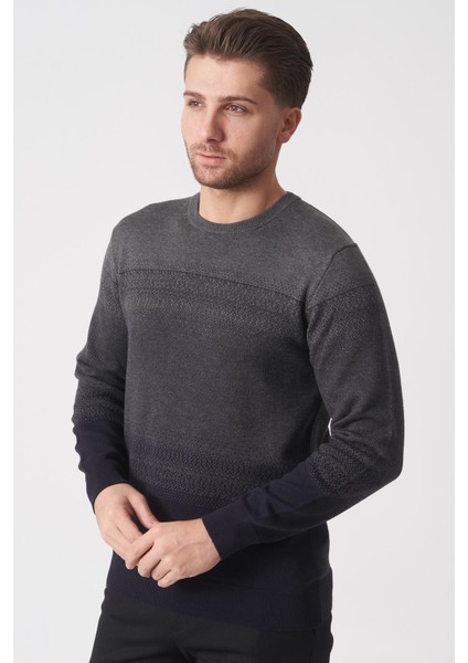 Manaus 3085 Slim Fit Pamuklu O Yaka Triko Lacivert fiyatları