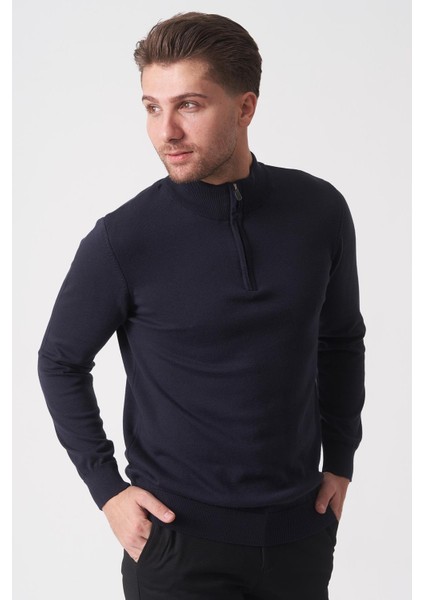 Brasília 1030 Slim Fit Basic Yarım Fermuarlı Triko Laci fiyatları