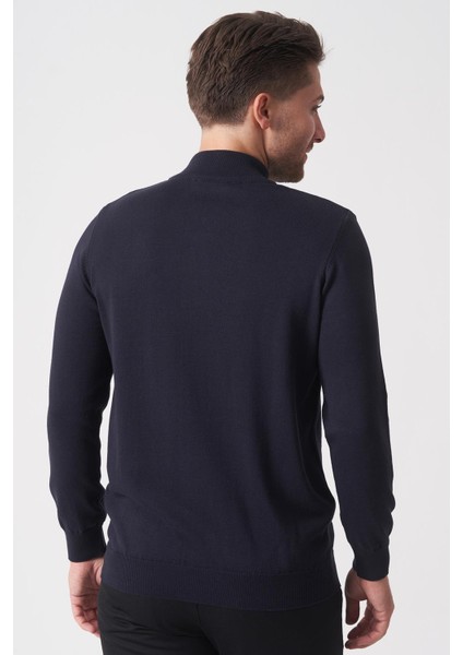 Brasília 1030 Slim Fit Basic Yarım Fermuarlı Triko Laci fırsatları