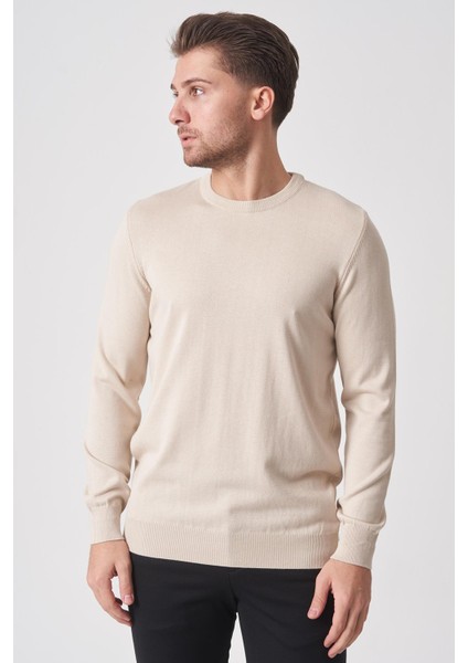 Rio De Janeiro WTRK1000 O Yaka Slim Fit Pamuklu Triko Keten