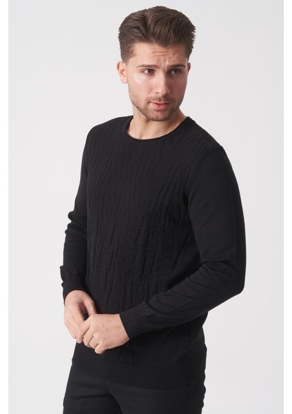 Recife 23910 Sosis Yaka Slim Fit Triko Siyah fiyatları