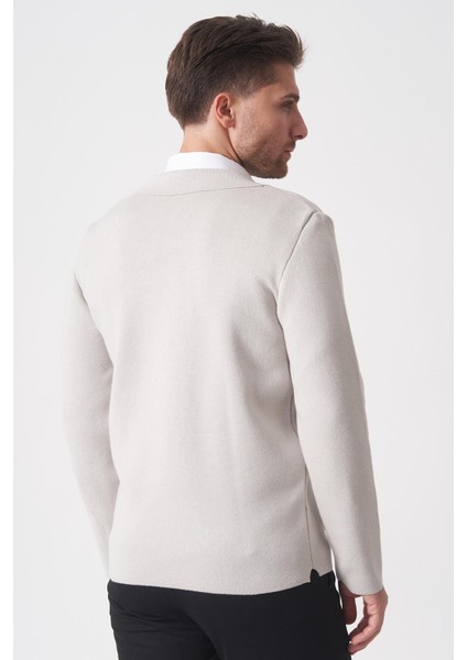 São Paulo 1112 Pike Örgü Slim Fit Pamuklu Triko A.gri fırsatları