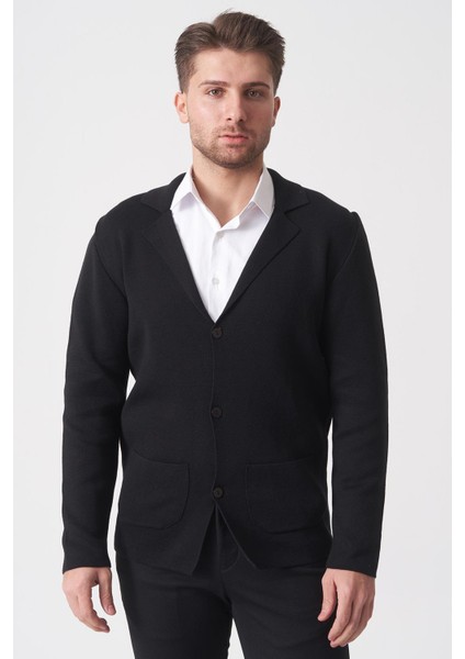 São Paulo 1112 Pike Örgü Slim Fit Pamuklu Triko Laci