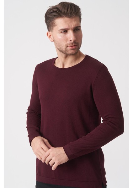Belo Horizonte 1111 Slim Fit Basic Torba Sosisyaka Triko Bordo fiyatları