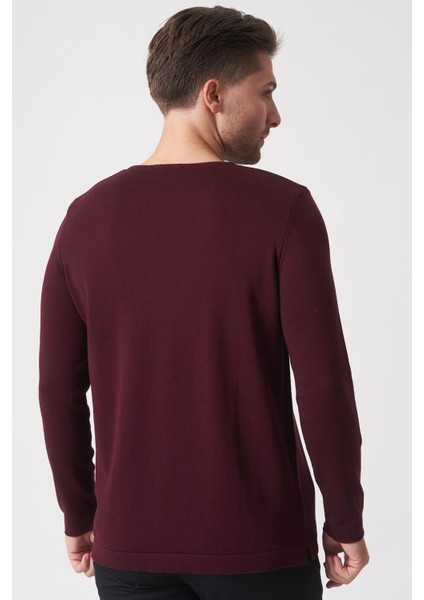 Belo Horizonte 1111 Slim Fit Basic Torba Sosisyaka Triko Bordo fırsatları