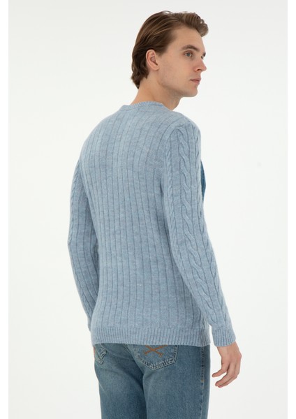Erkek Açık Mavi Kazak /triko 50292678-VR003