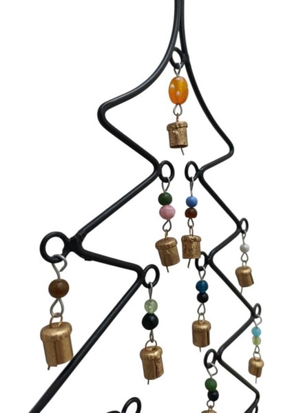 Metal Yılbaşı Ağacı Çan Yılbaşı Süs Parti Dekoru modelleri